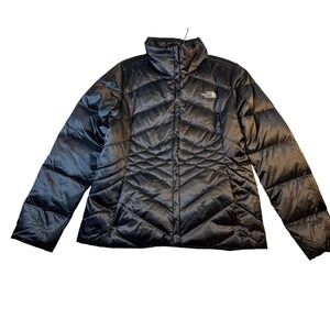 The North Face Womens Black Down Puffer Jacket Coat L Lightweight 550